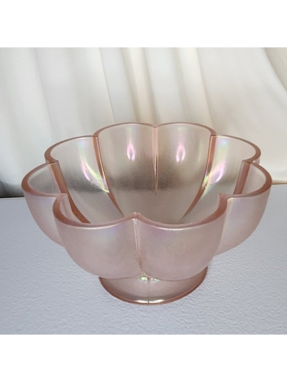 Fenton Pink Velva Rose 75th Anniversary Melon Bowl